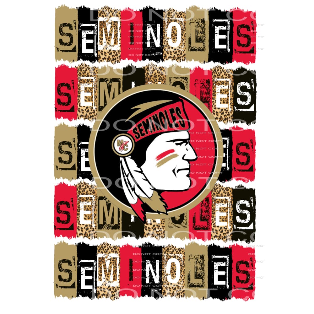 Seminoles Block # 55588 Sublimation - Heat Transfer
