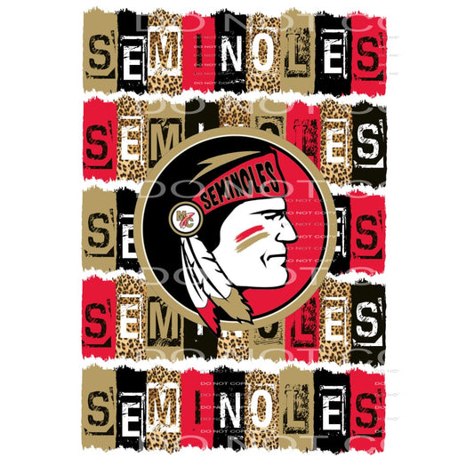 Seminoles Block # 55588 Sublimation - Heat Transfer