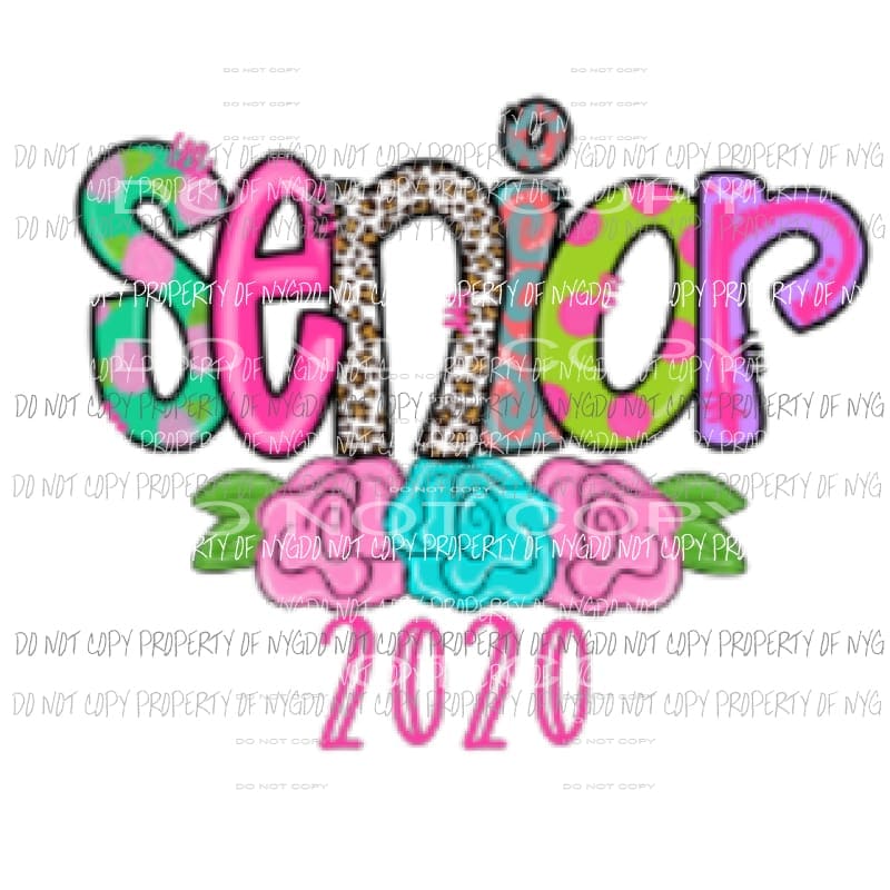 senior 2020 3 Sublimation transfers Heat Transfer