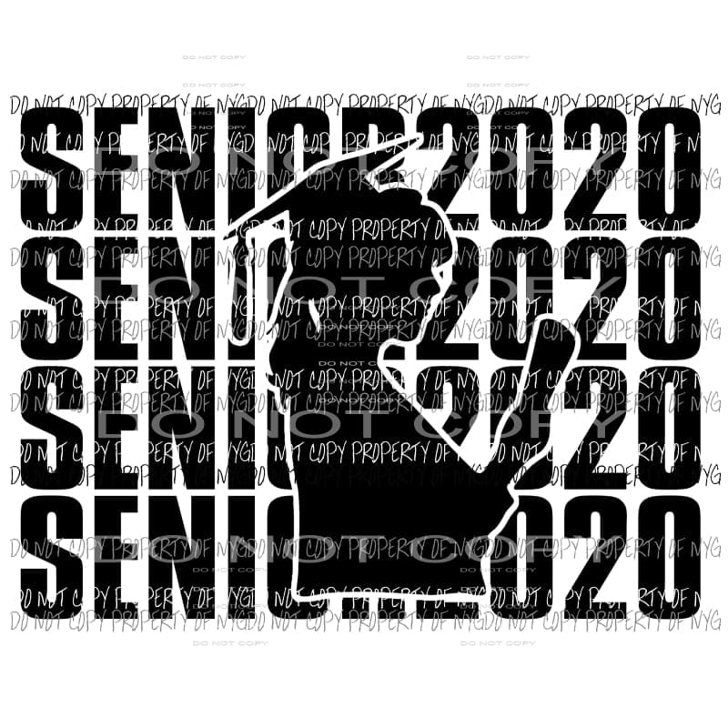 Senior 2020 Female Sublimation transfers Heat Transfer