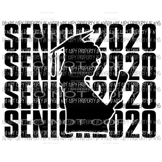 Senior 2020 Female Sublimation transfers Heat Transfer