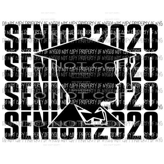 Senior 2020 Male Sublimation transfers Heat Transfer