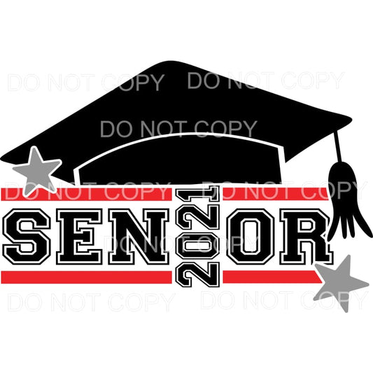 Senior 2021 Graduation Cap Stars Sublimation transfers - 