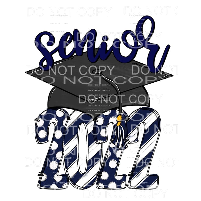 SENIOR CAP 2022 all colors you choose Sublimation transfers 