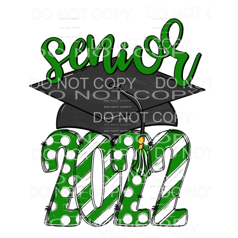 SENIOR CAP 2022 all colors you choose Sublimation transfers 