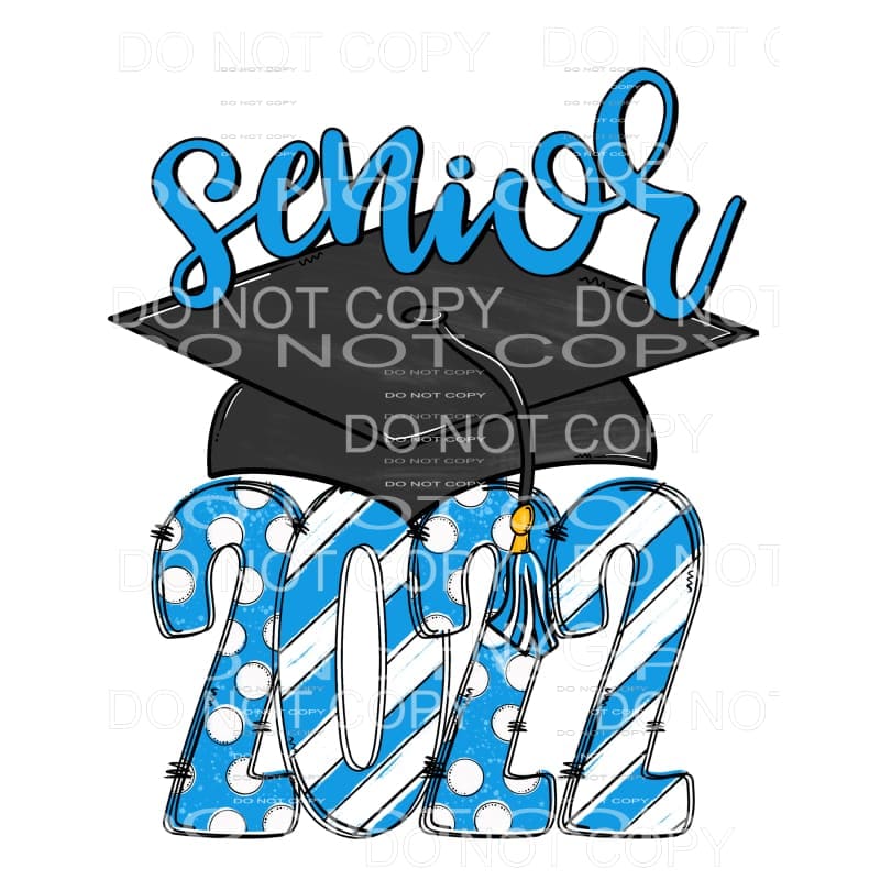 SENIOR CAP 2022 all colors you choose Sublimation transfers 