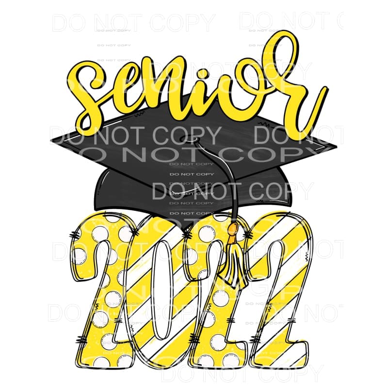 SENIOR CAP 2022 all colors you choose Sublimation transfers 