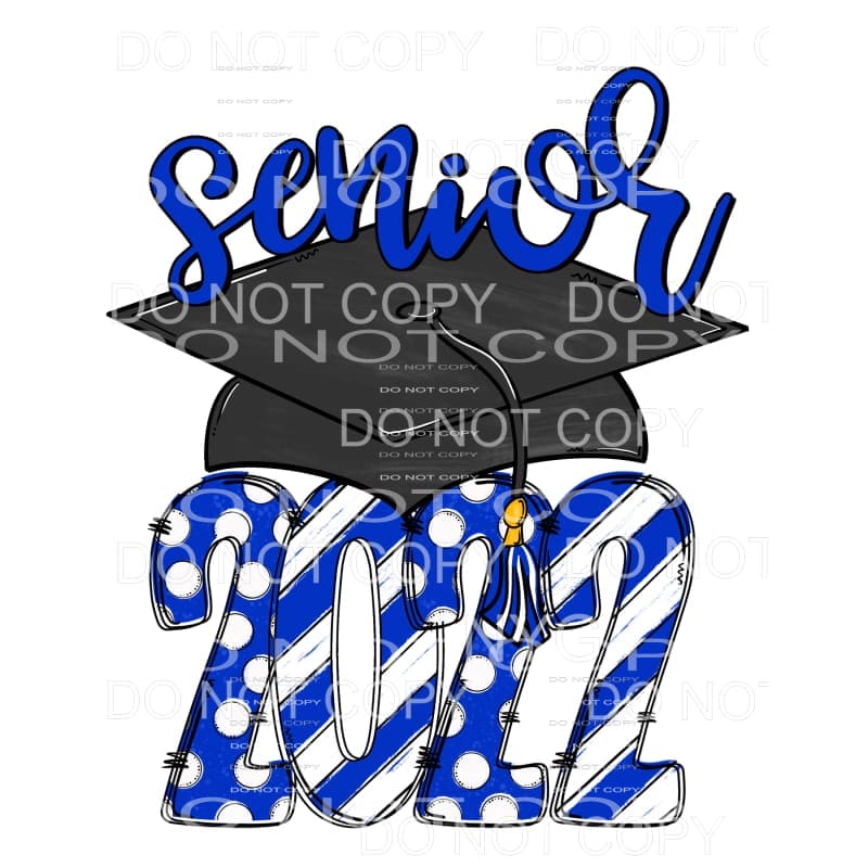 SENIOR CAP 2022 all colors you choose Sublimation transfers 