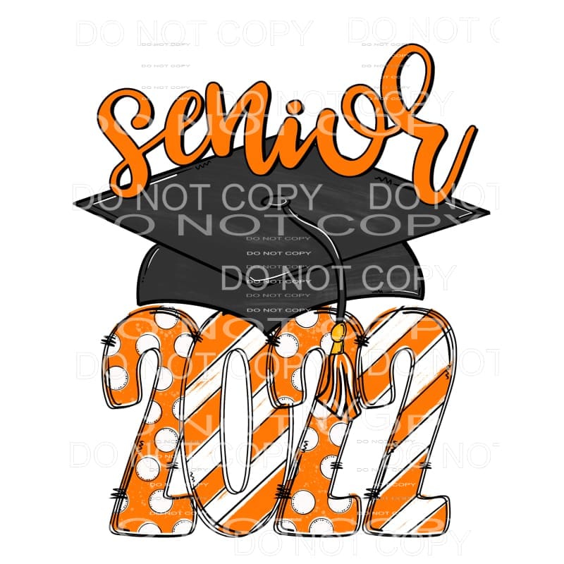 SENIOR CAP 2022 all colors you choose Sublimation transfers 