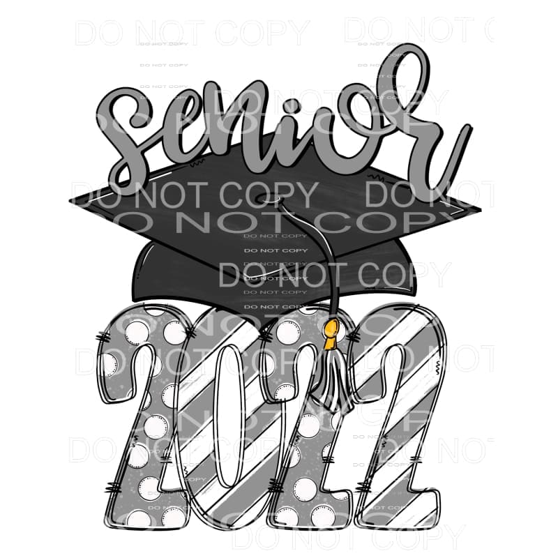 SENIOR CAP 2022 all colors you choose Sublimation transfers 