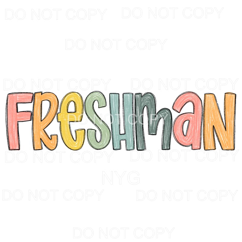 Senior Junior Sophomore Freshman pastel school Classes 