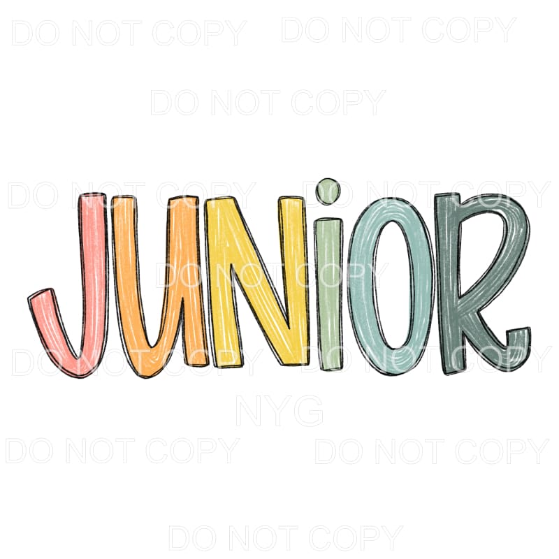 Senior Junior Sophomore Freshman pastel school Classes 