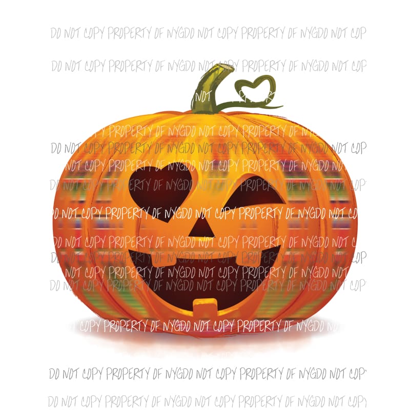 Serape Pumpkin smiling heart eye Sublimation transfers Heat Transfer