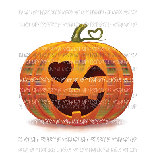 Serape Pumpkin smiling heart eye Sublimation transfers Heat Transfer