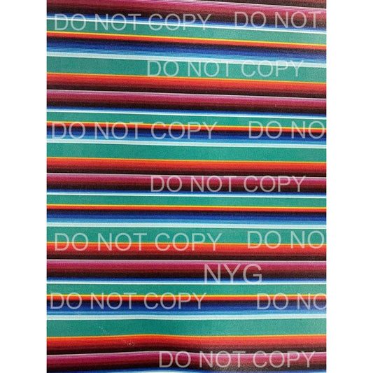 Serape Sheet #1 Sublimation transfers - 13 x 9 inches - Heat