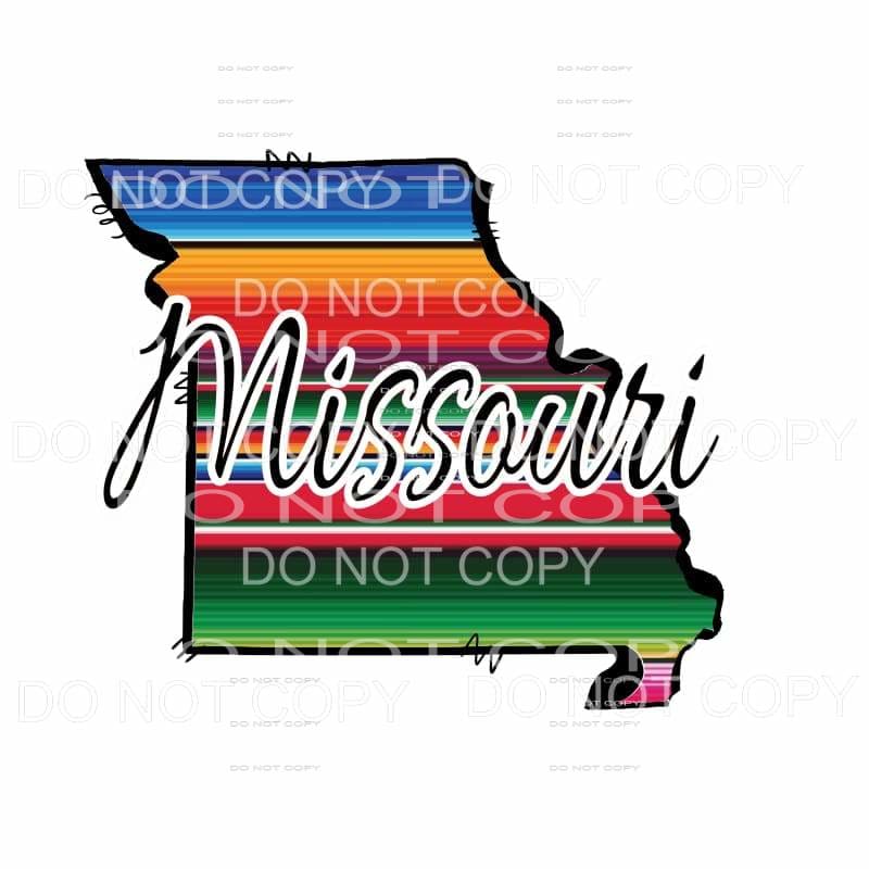 Serape STATES All states in drop down menu sublimation 
