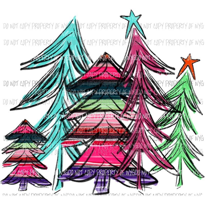 Serape Tree Sublimation transfers Heat Transfer