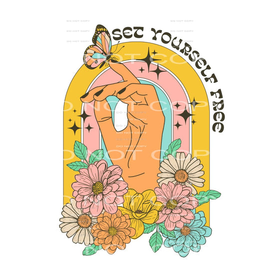 set yourself free #6495 Sublimation transfers - Heat 