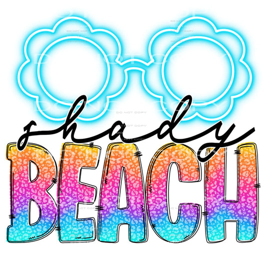 shady beach #6410 Sublimation transfers - Heat Transfer