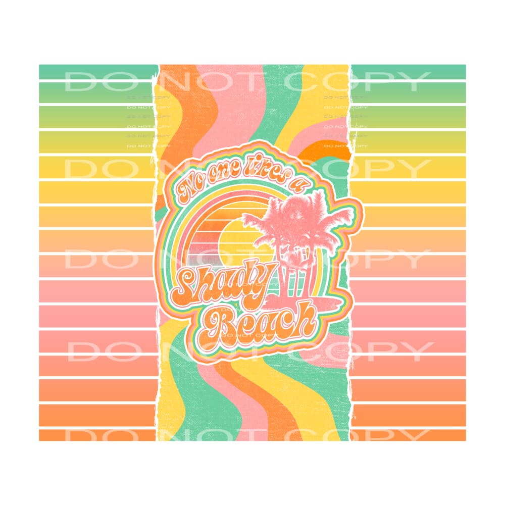 shady beach #7288 Sublimation transfers - Heat Transfer