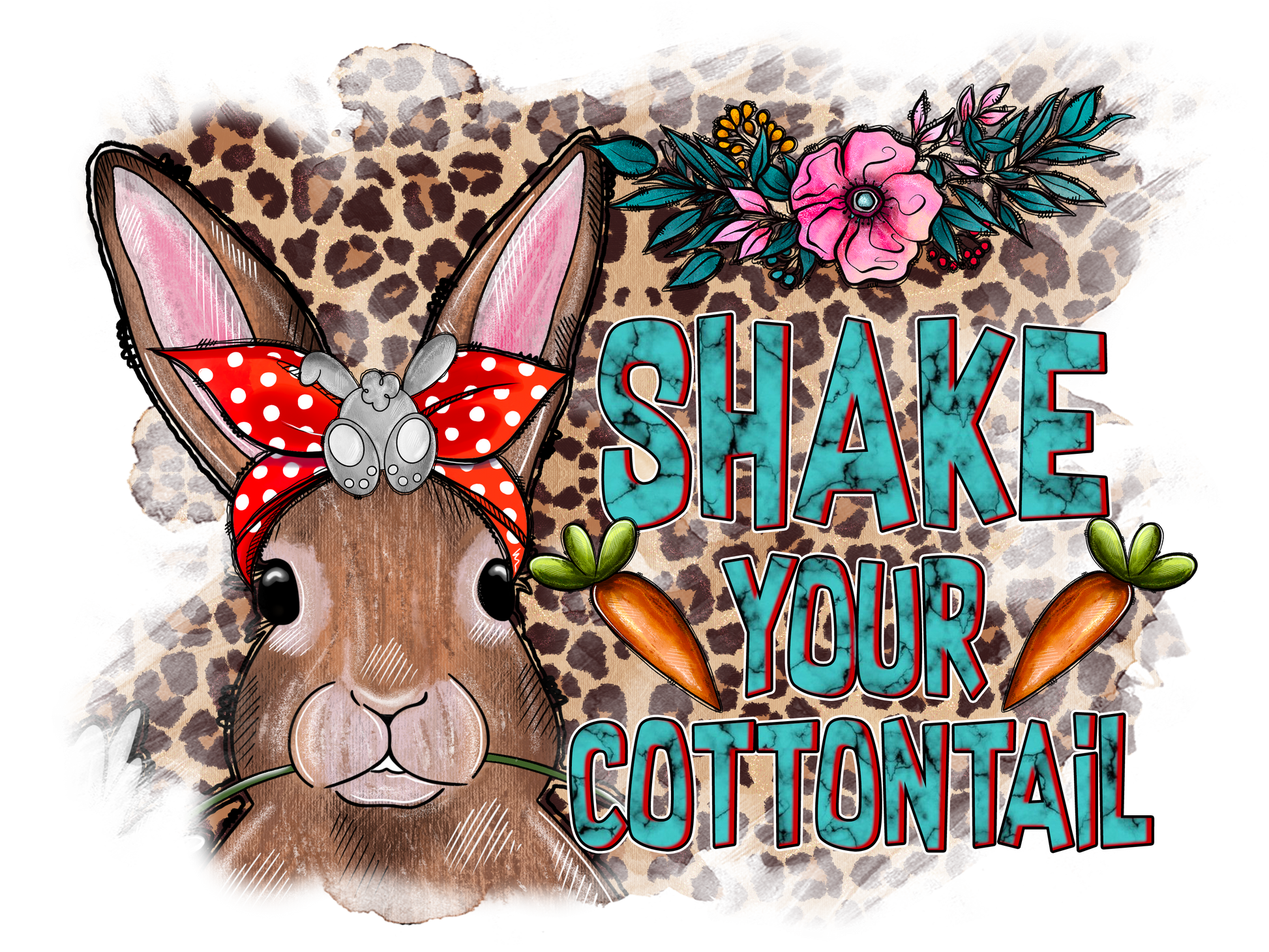 Shake Your Cottontail #9886 Sublimation transfers - Heat