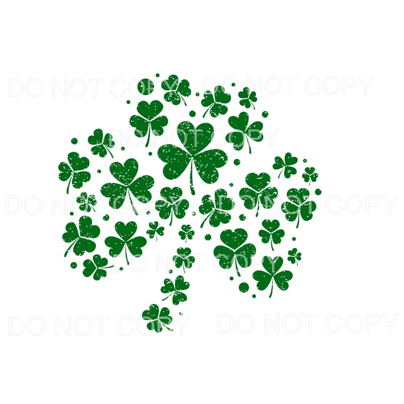 shamrock clover # 2 Sublimation transfers - Heat Transfer