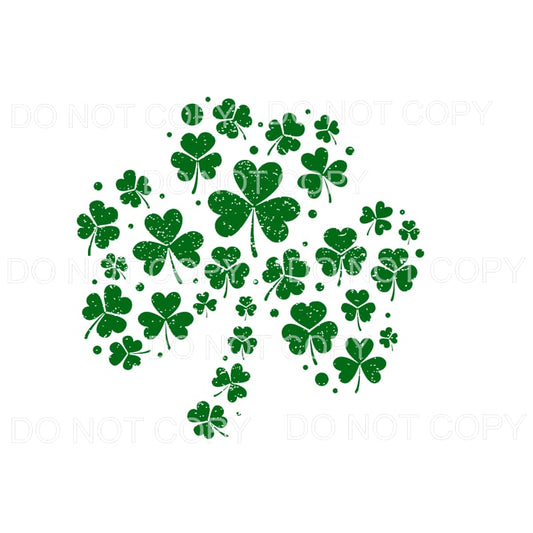 shamrock clover # 2 Sublimation transfers - Heat Transfer