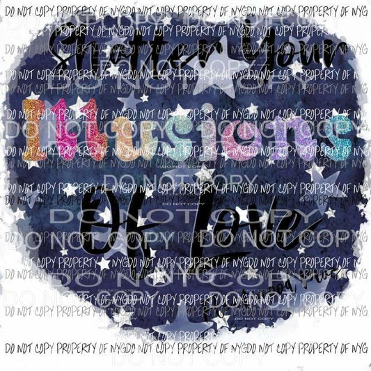 Shatter You Illusions Of Love #2 Fleetwood Mac stars Sublimation transfers Heat Transfer