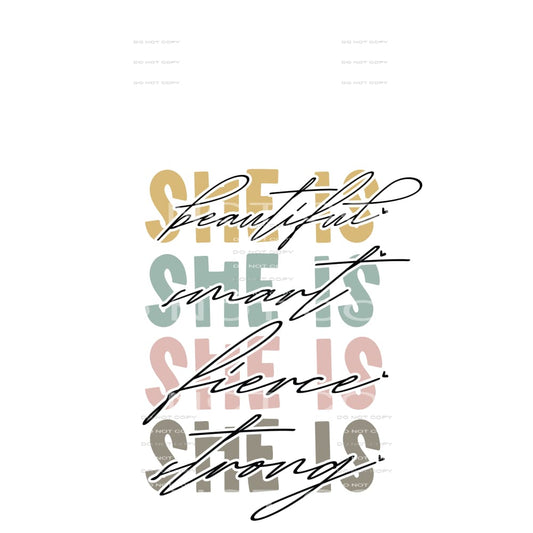 SHE IS #6324 Sublimation transfers - Heat Transfer