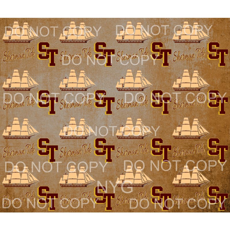 Shermin Tide Background # 1 Sublimation transfers - Heat 