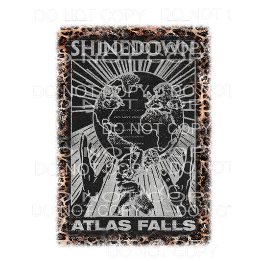 Shinedown Atlas Falls Leopard Frame Sublimation transfers - 