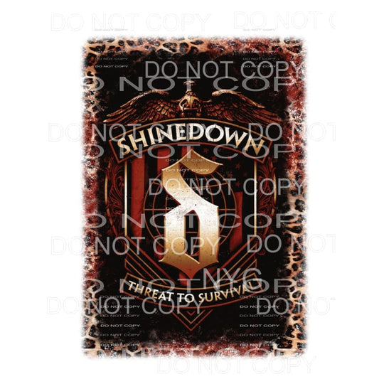 Shinedown Threat To Survival Leopard Frame Sublimation 