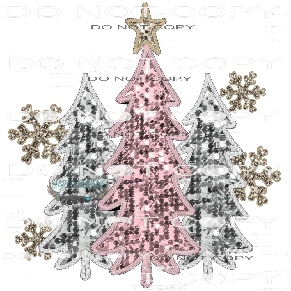 Shiny Christmas Tree #7477 Sublimation transfers - Heat