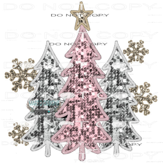 Shiny Christmas Tree #7477 Sublimation transfers - Heat