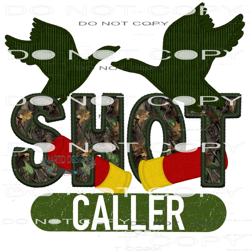 Shot Caller #7499 Sublimation transfers - Heat Transfer
