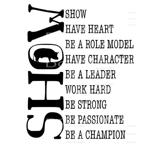 Show PIG FFA 4H # 8059 Sublimation transfers - Heat Transfer