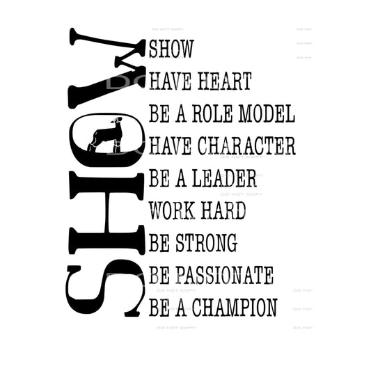 Show SHEEP FFA 4H # 8092 Sublimation transfers - Heat