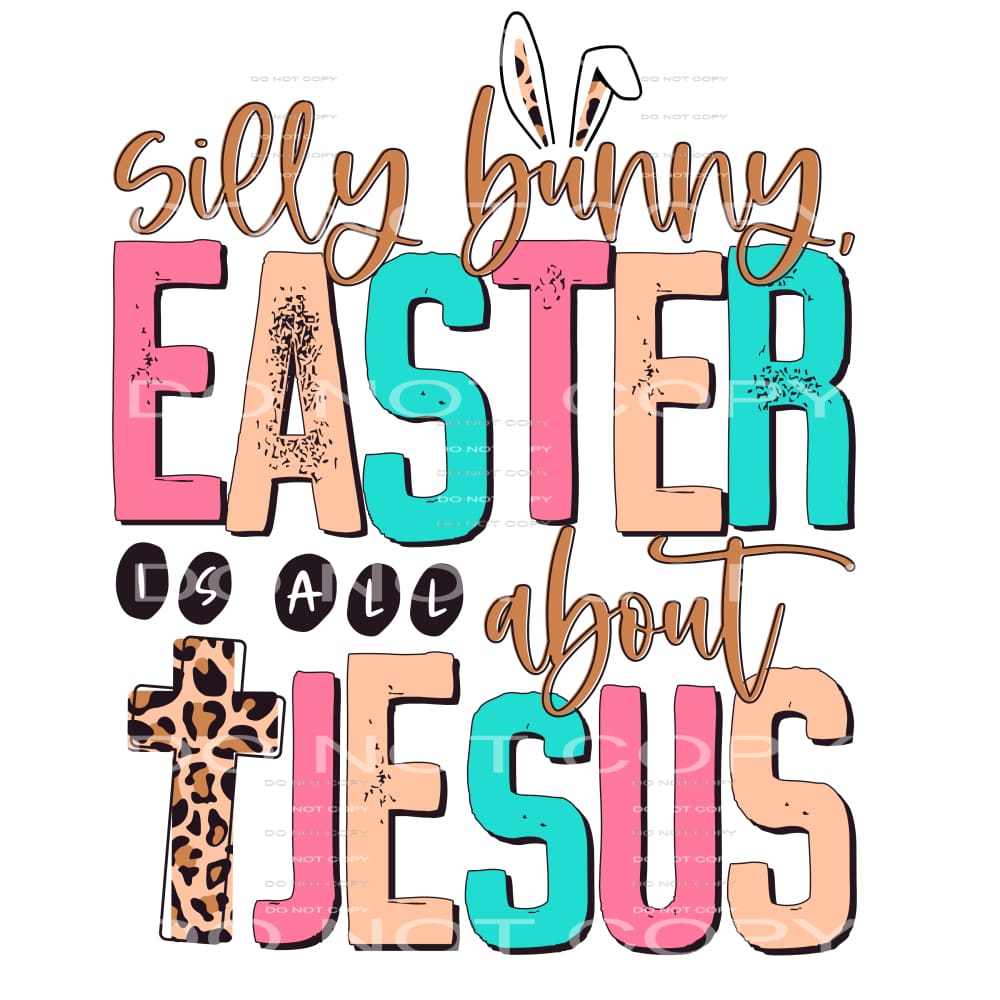 silly bunny #4298 Sublimation transfers - Heat Transfer