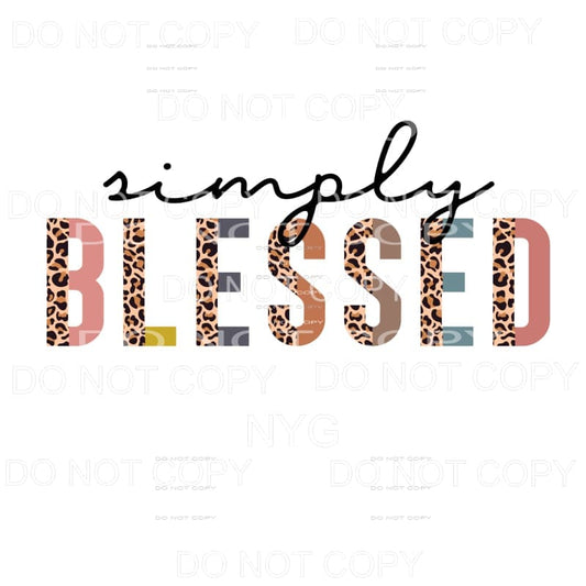 Simply Blessed Half Leopard Neutral #757 Sublimation 