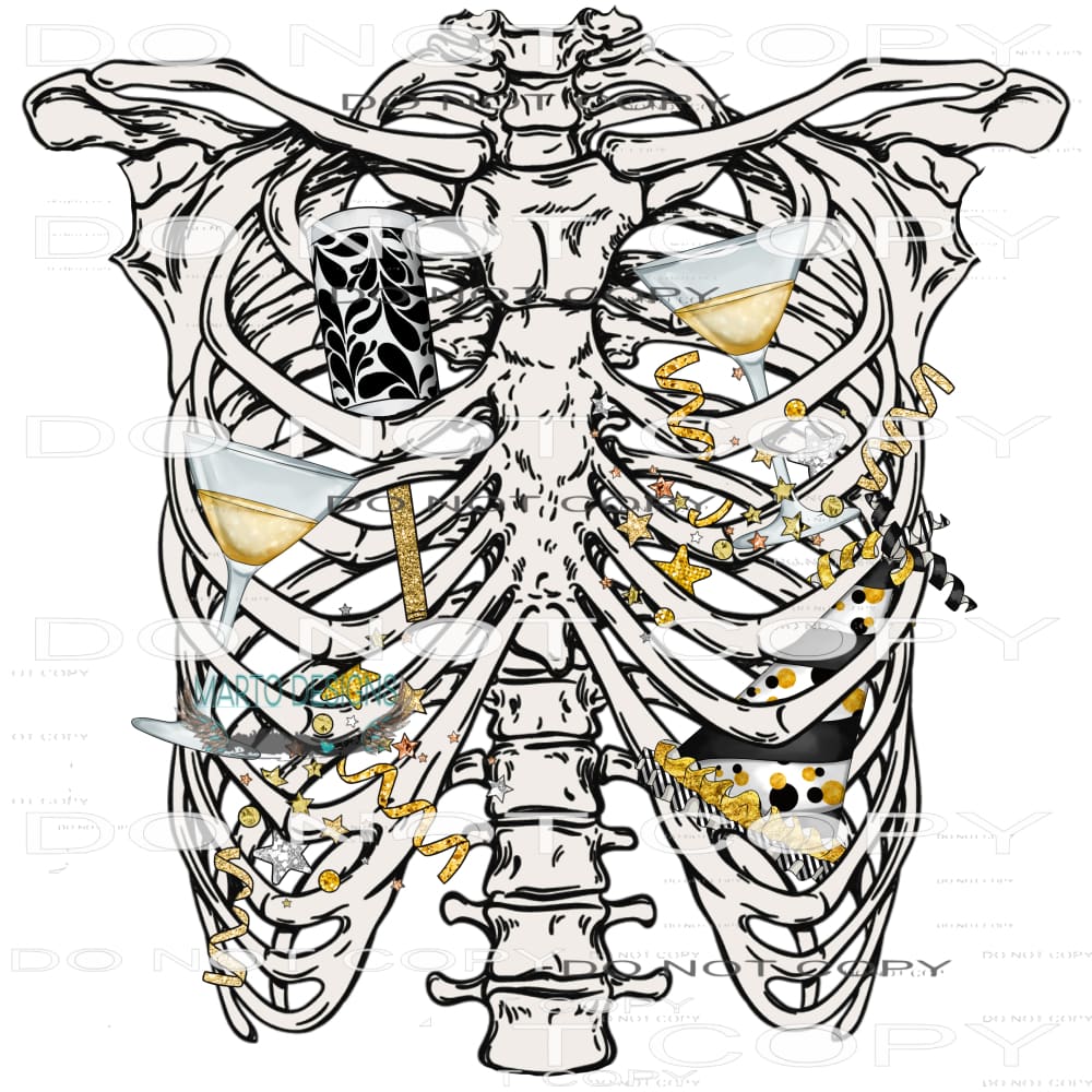 Skeleton #8667 Sublimation transfers - Heat Transfer Graphic