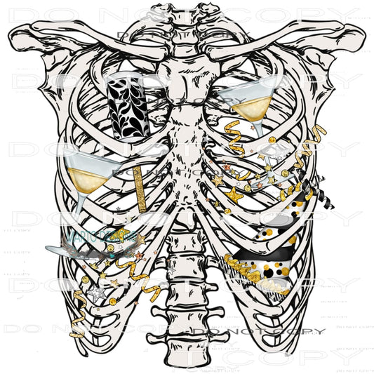 Skeleton #8667 Sublimation transfers - Heat Transfer Graphic