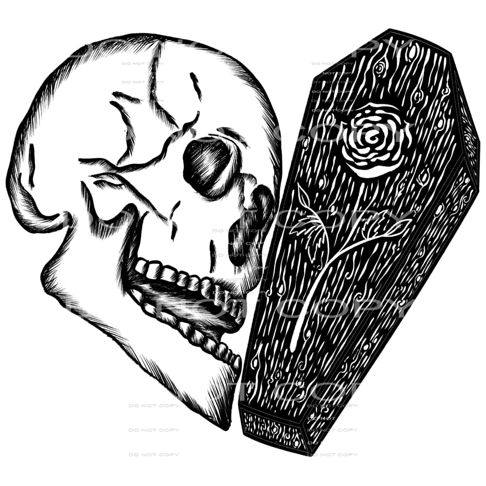 skull #7724 Sublimation transfers - Heat Transfer