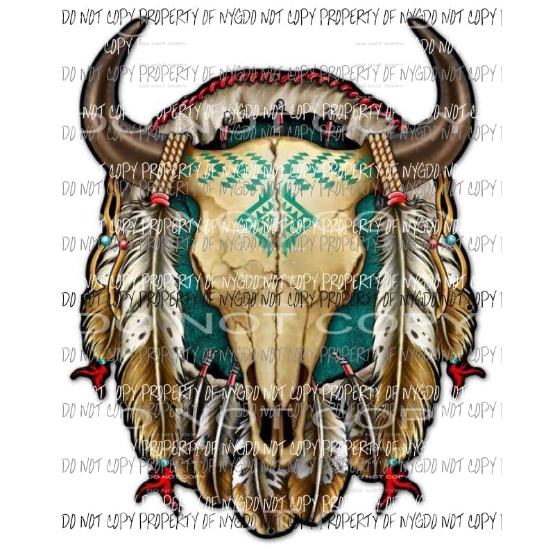 Skull Dream Catcher Sublimation transfers Heat Transfer
