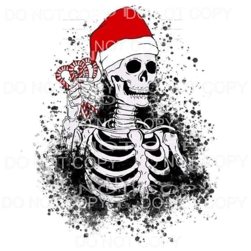 Skull Santa # 9410 Sublimation transfers - Heat Transfer