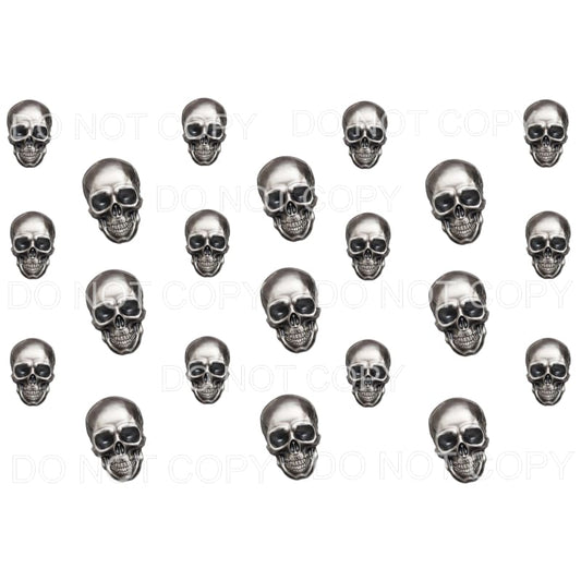 Skulls Background Sheet Sublimation transfers - Heat 