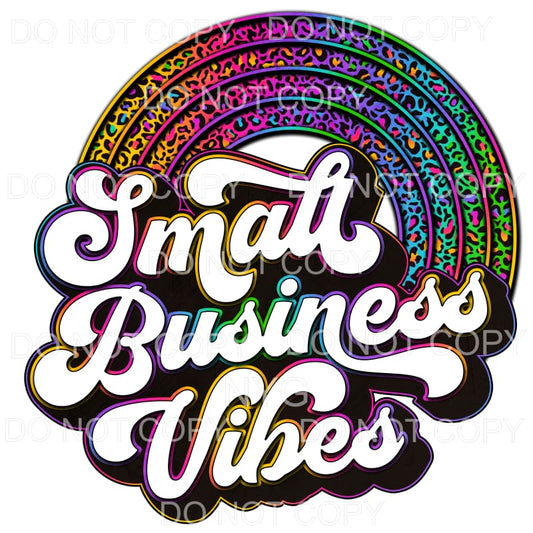 Small Business Vibes Retro Rainbow Leopard #1285 Sublimation