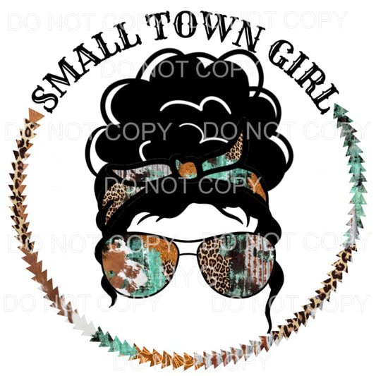 Small Town Girl Puff Ball Leopard Cowhide Sublimation 
