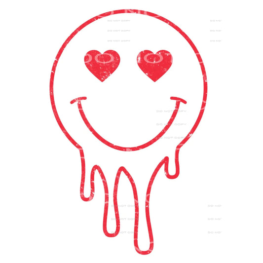 smile face heart eyes # 2308 Sublimation transfers - Heat