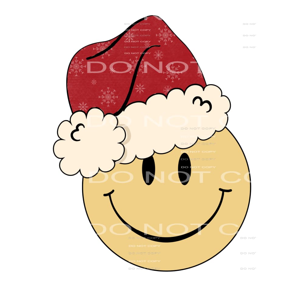 Smiley Face Santa # 8229 Sublimation transfers - Heat