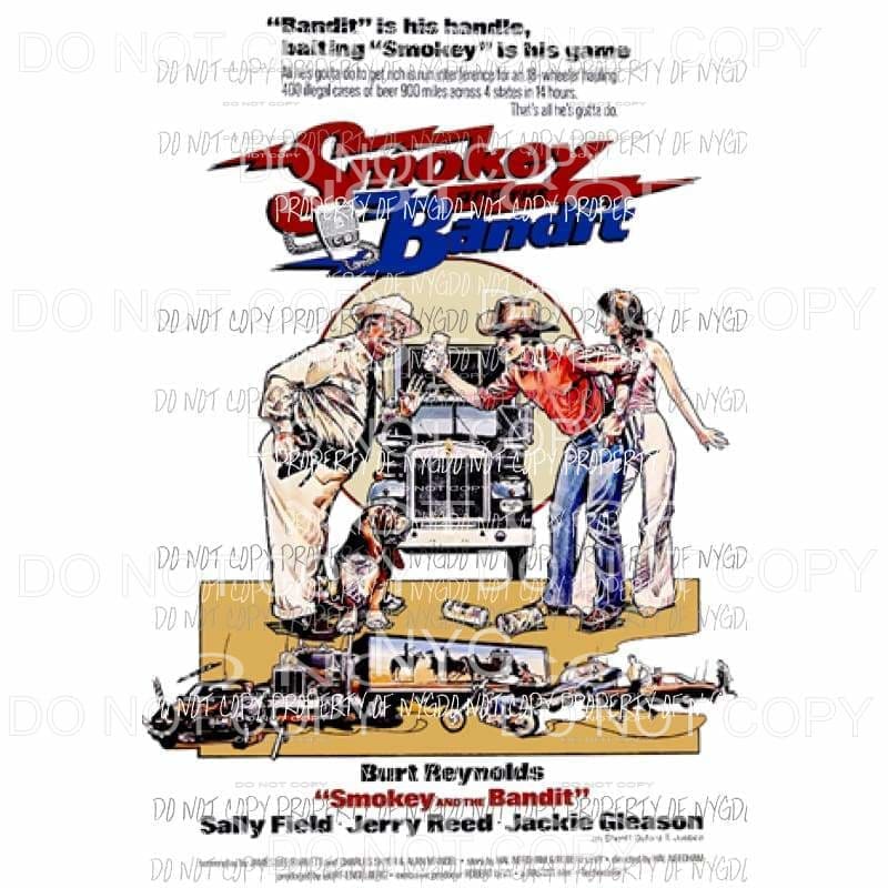 Smokey and the bandit Burt Reynolds Sublimation transfers Heat Transfer